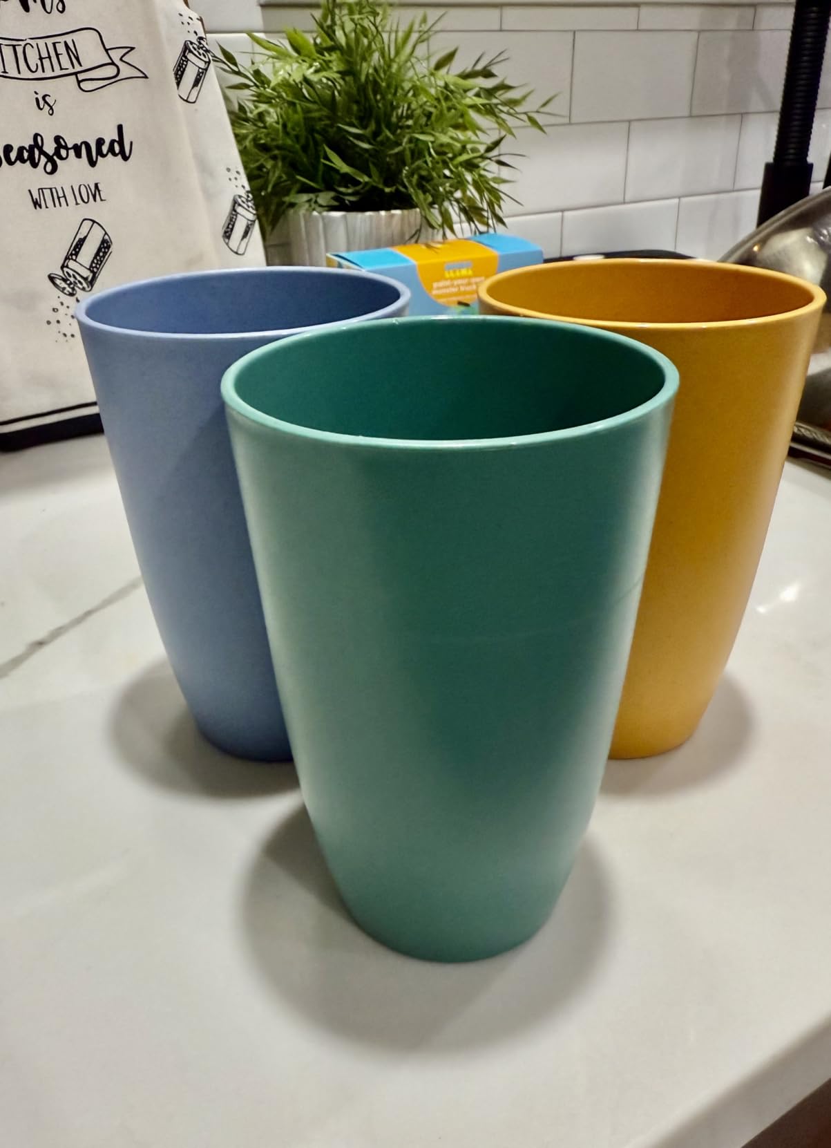 Homienly Drinking Wheat Straw Cups - Set of 6