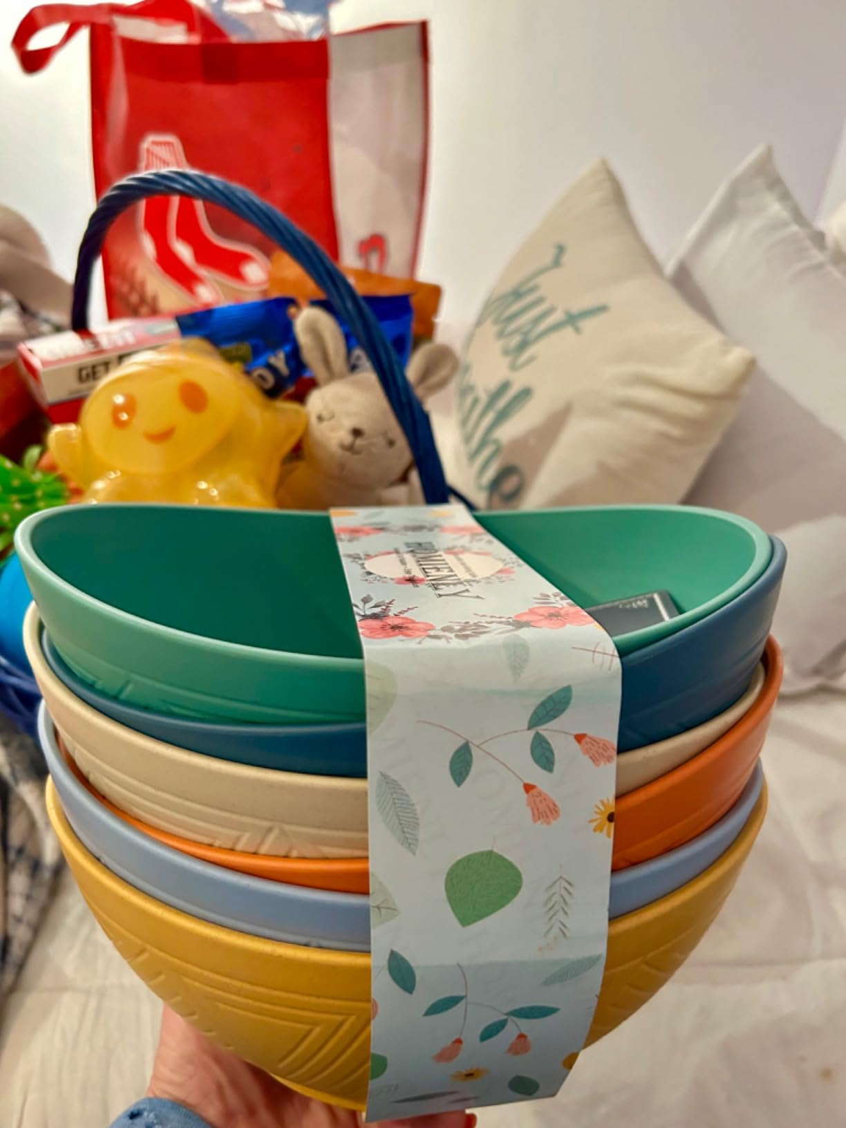 Homienly 60oz Wheat Straw Bowls Set of 6